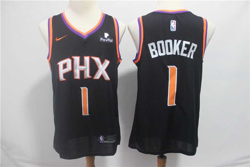 Suns 1 Devin Booker Black Nike Swingman Jersey,We sell and wholesale Suns 1 Devin Booker Black Nike Swingman Jersey on line form chian!